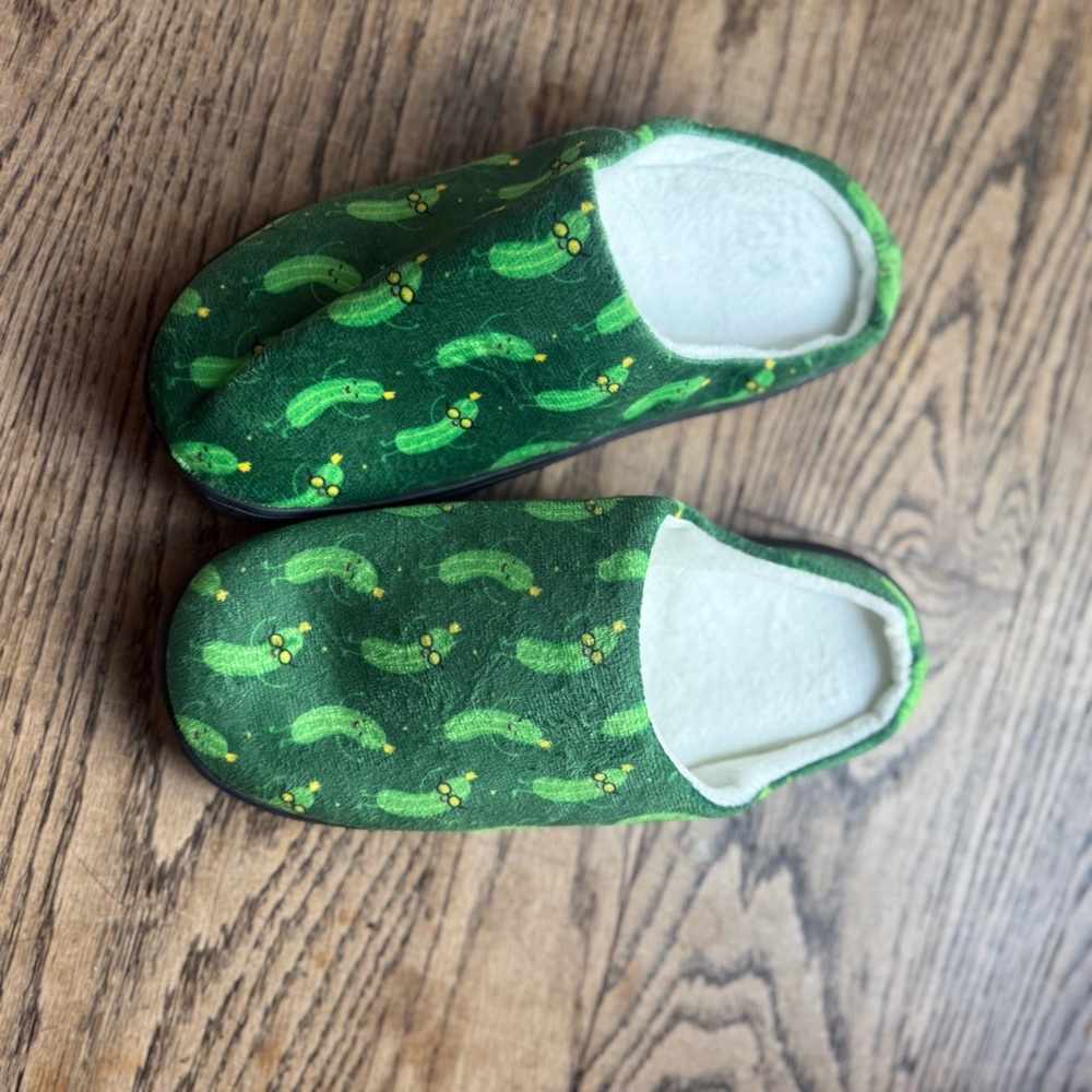 Green Pickle Slippers